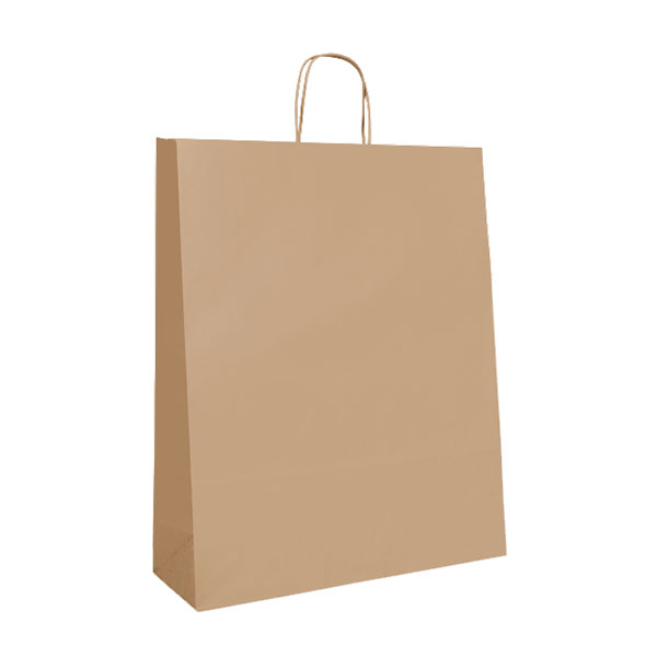 Budget Recycled Carry Bags - Brown