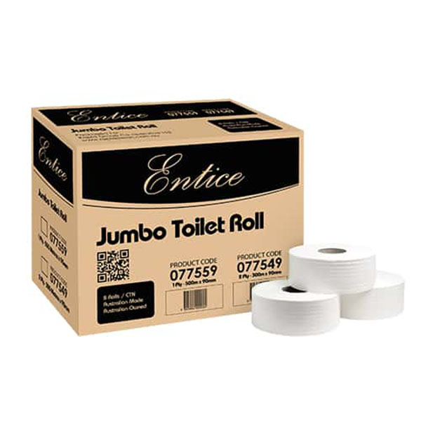 Entice Jumbo Toilet Rolls