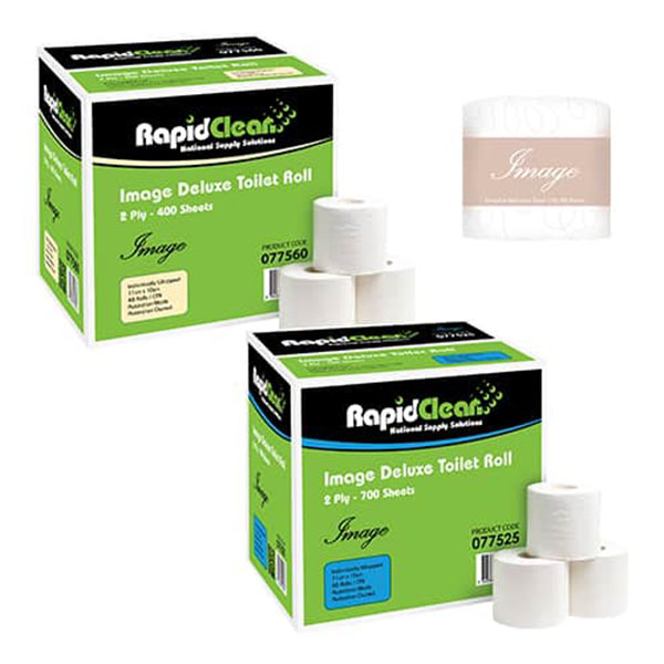 Rapid Clean Image Deluxe 2ply Toilet Rolls